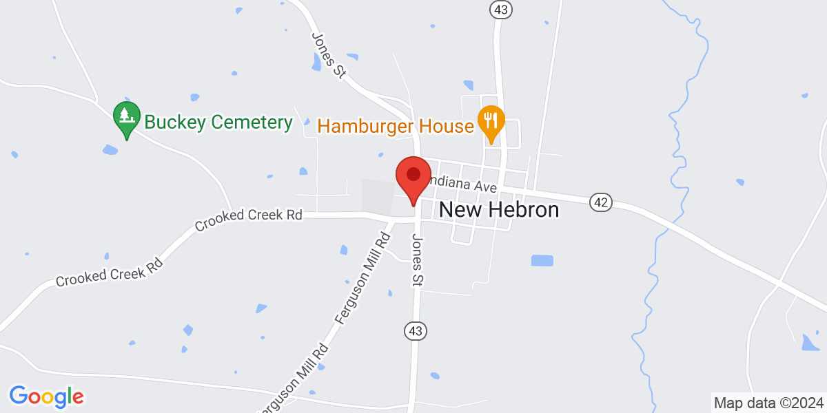 Map of New Hebron Public Library